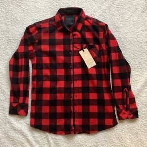 Fleece Buffalo Plaid Boys Button Up